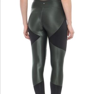 KORAL Forge Mid Rise Leggings Gunmetal/Black SZ S